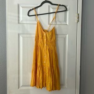 Urban Outfitters Yellow Floral Dress